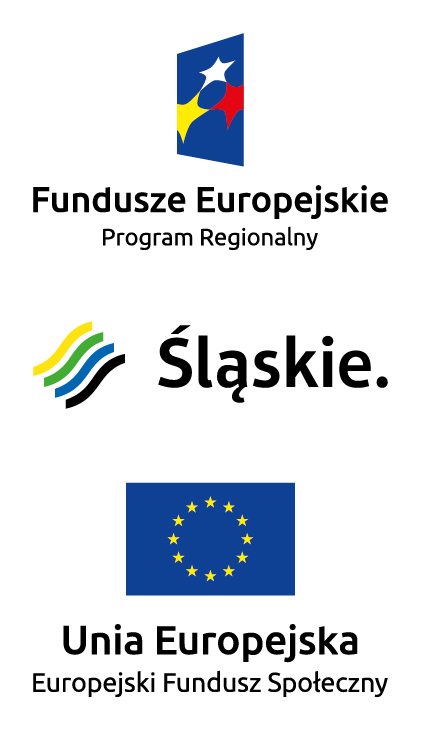 Zestawienie znaków zawierające Znak Unii Europejskiej, herb województwa oraz Znak Funduszy Europejskich